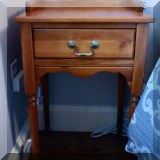 F52. Cherrywood nightstand. 27&rdquo;h x 17&rdquo;w x 13&rdquo;d 